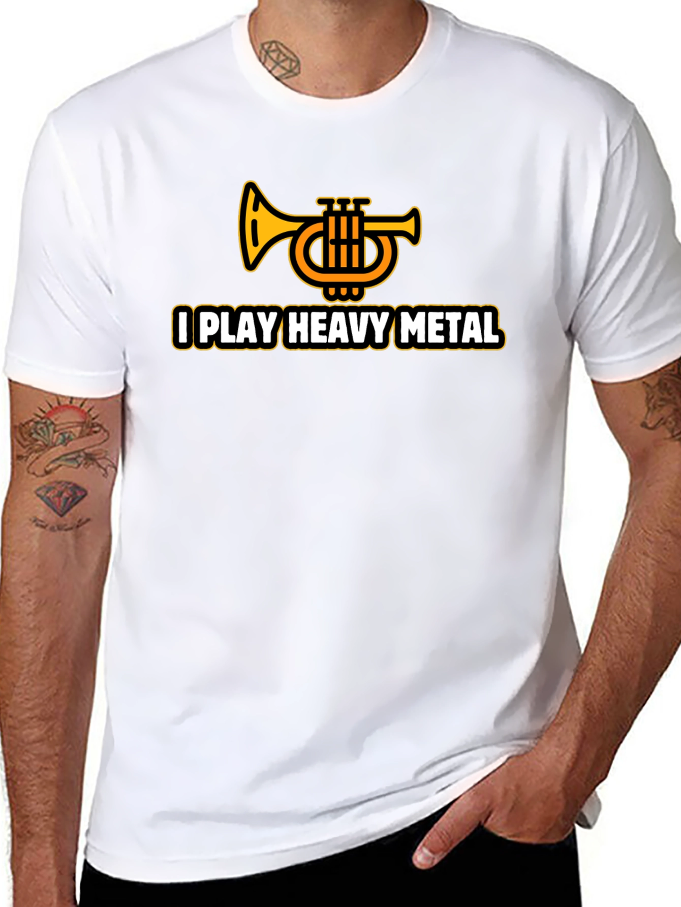 I Play Heavy Metal Trumpet T-Shirt