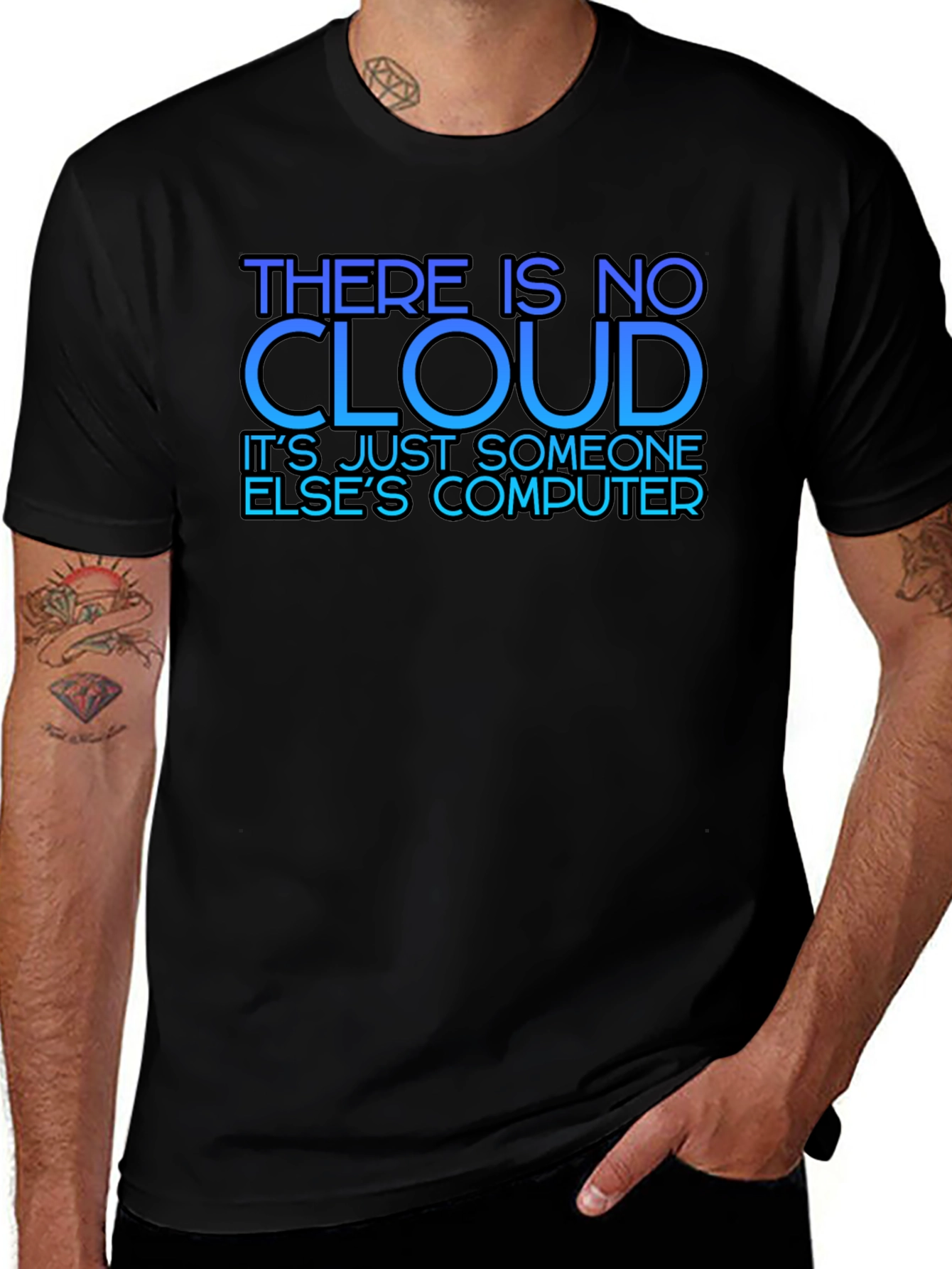 No Cloud T-Shirt - Programmer Humor