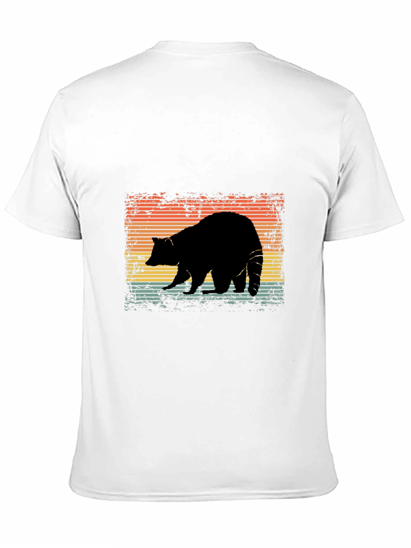 Retro Raccoon Silhouette Graphic Tee