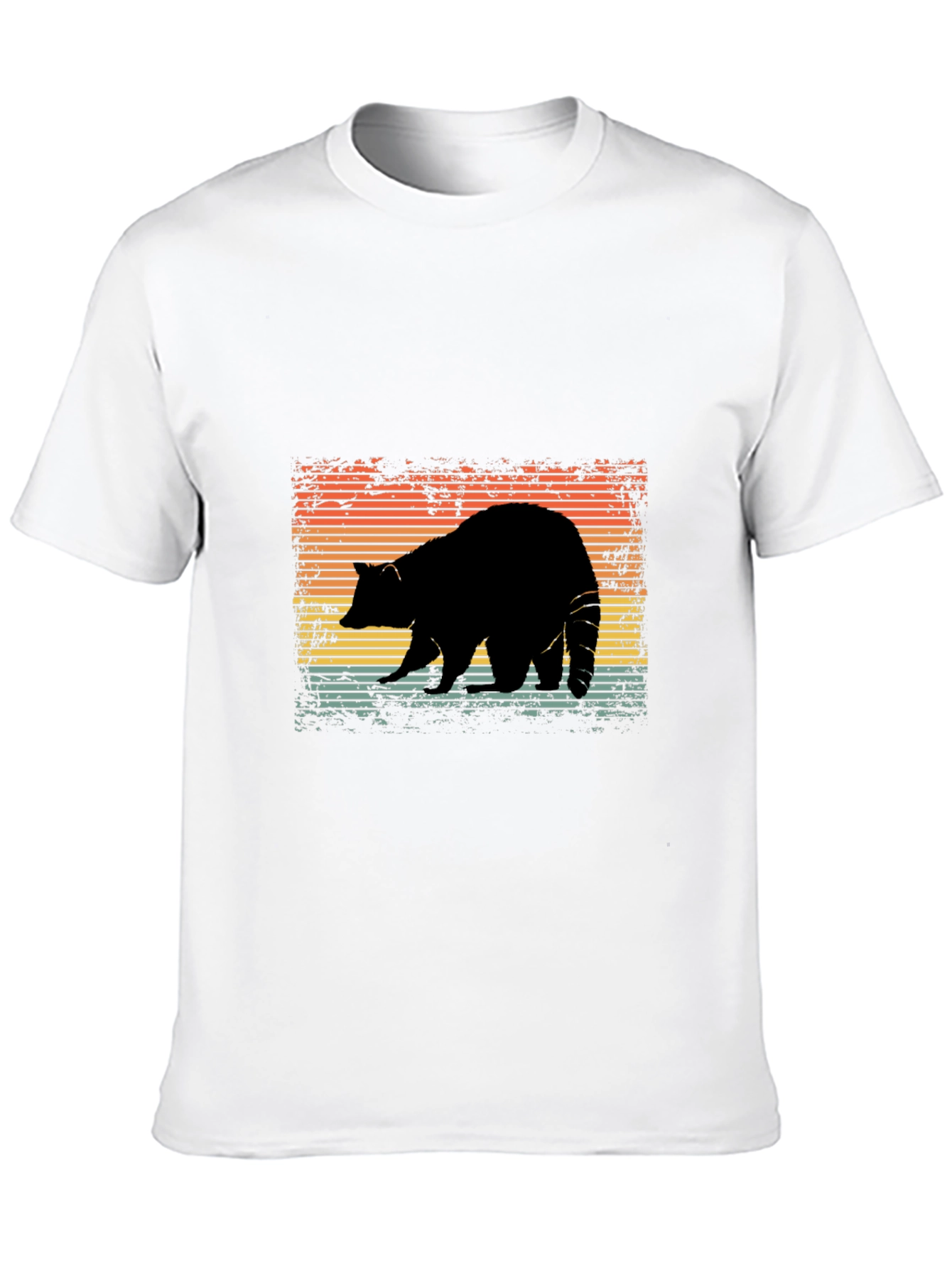 Retro Raccoon Silhouette Graphic Tee