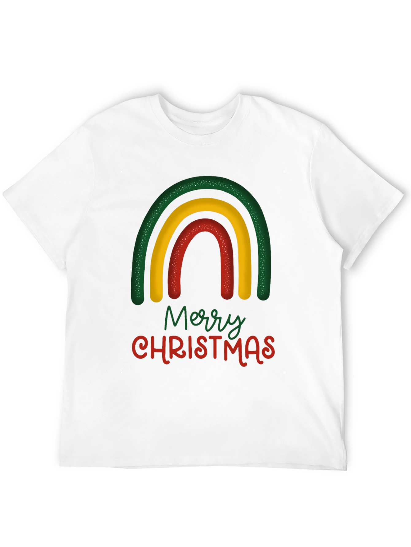 Festive Rainbow Merry Christmas T-Shirt