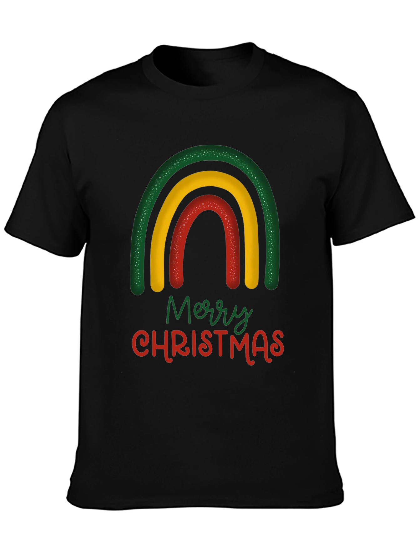 Festive Rainbow Merry Christmas T-Shirt