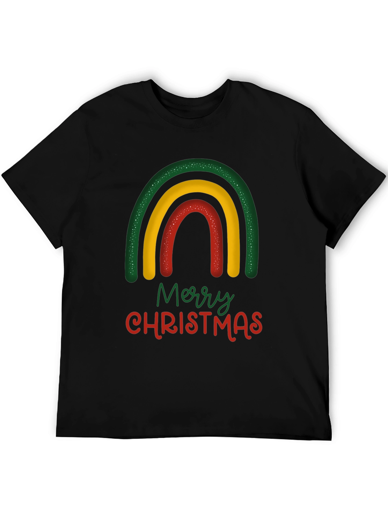 Festive Rainbow Merry Christmas T-Shirt