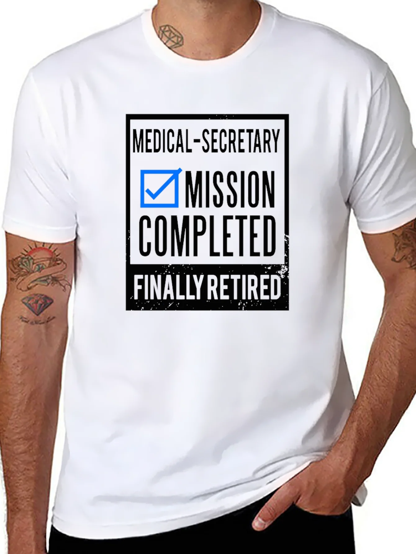 Medical Secretary Retired T-Shirt - Mission Completed!
