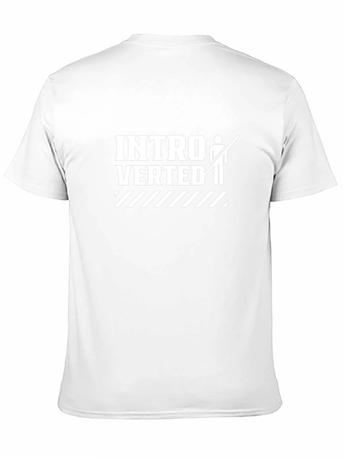 Introverted Graphic Tee - Soft Black Cotton T-Shirt