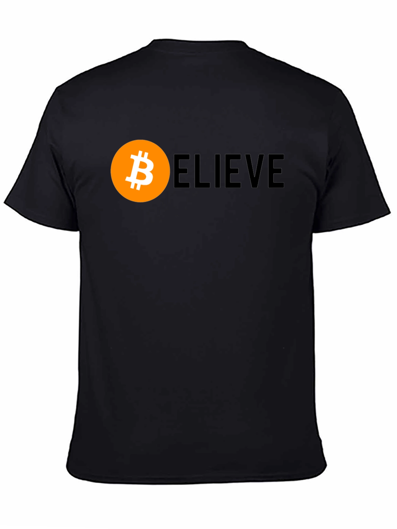 Bitcoin BELIEVE Crypto T-Shirt - Black