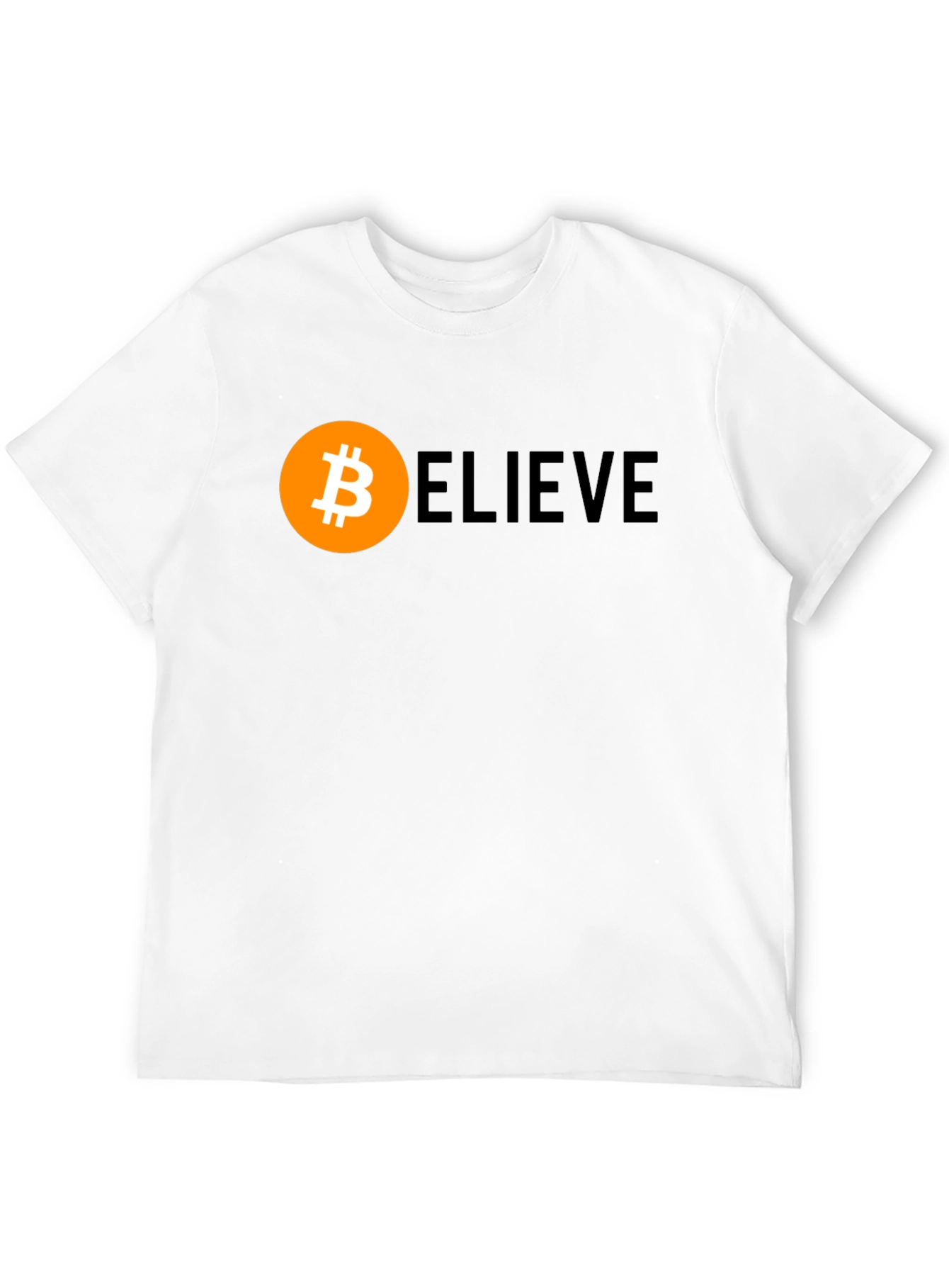 Bitcoin BELIEVE Crypto T-Shirt - Black