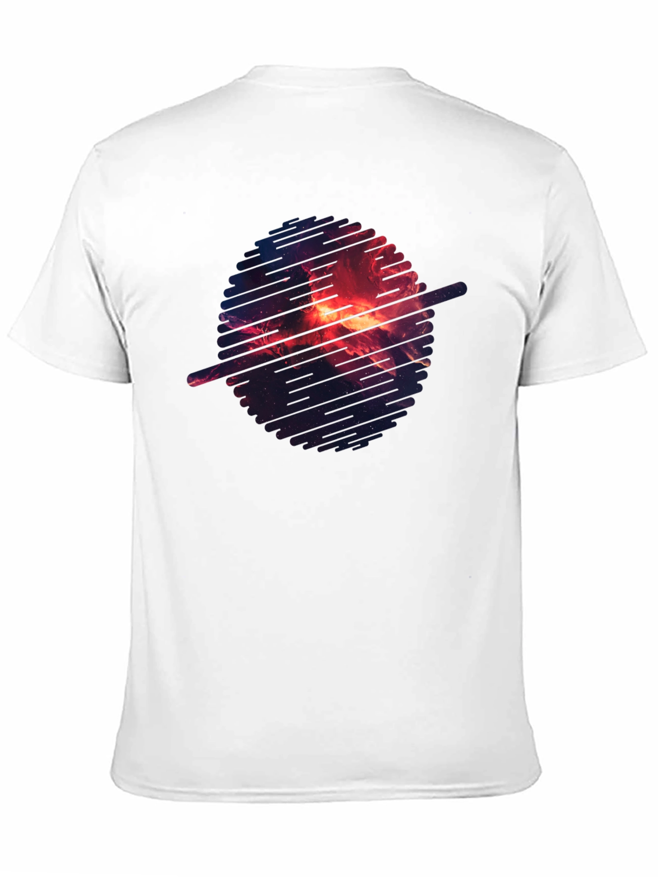 Cosmic Nebula Graphic Black T-Shirt