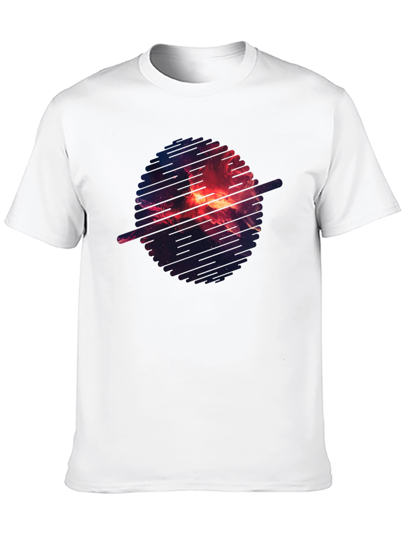 Cosmic Nebula Graphic Black T-Shirt
