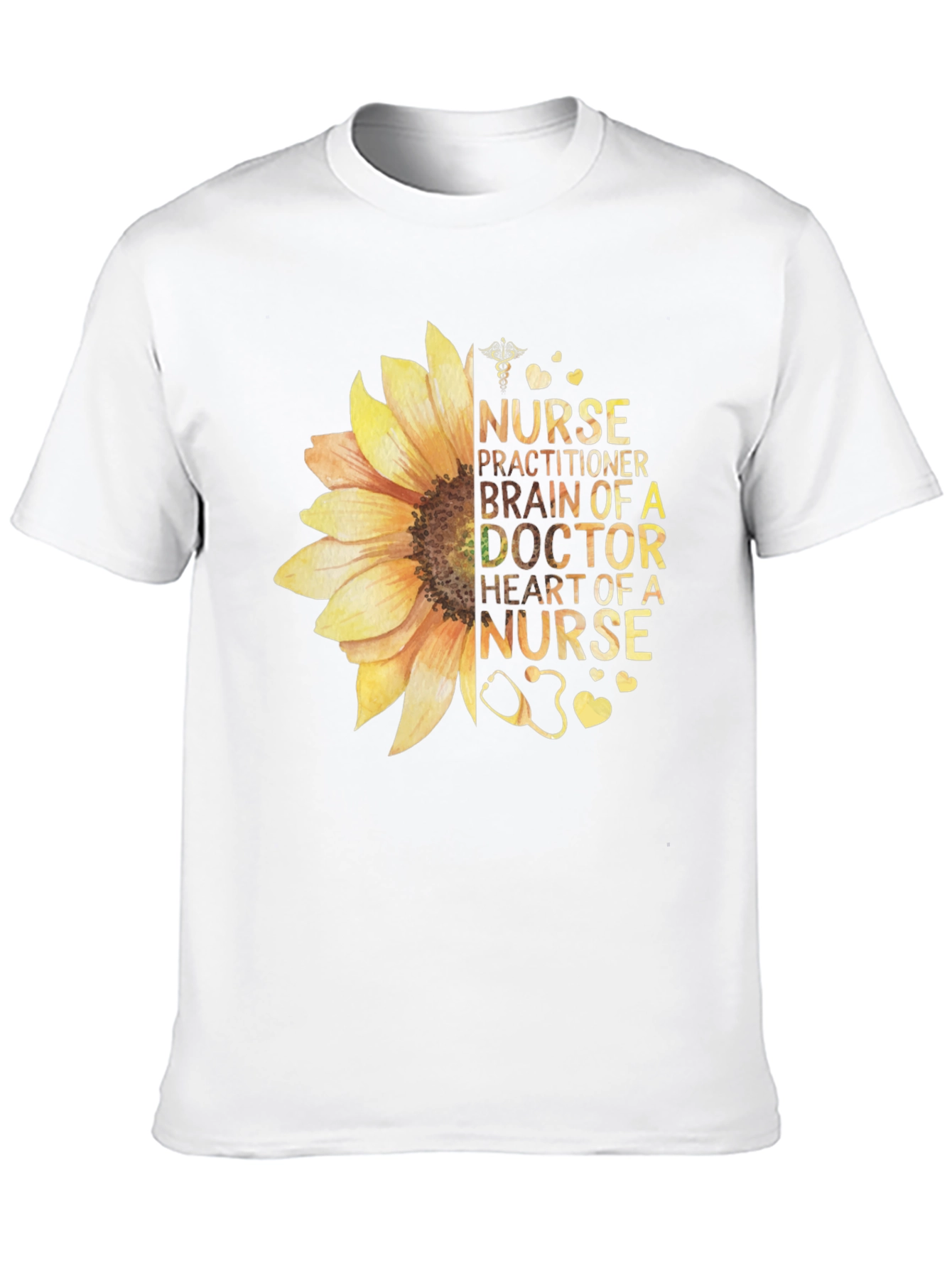 Nurse Sunflower Graphic Tee - Healthcare Apparel