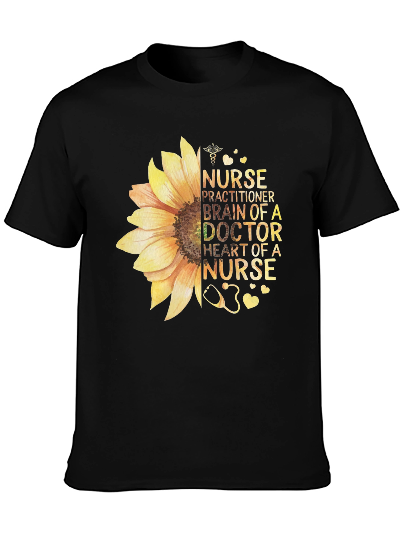 Nurse Sunflower Graphic Tee - Healthcare Apparel