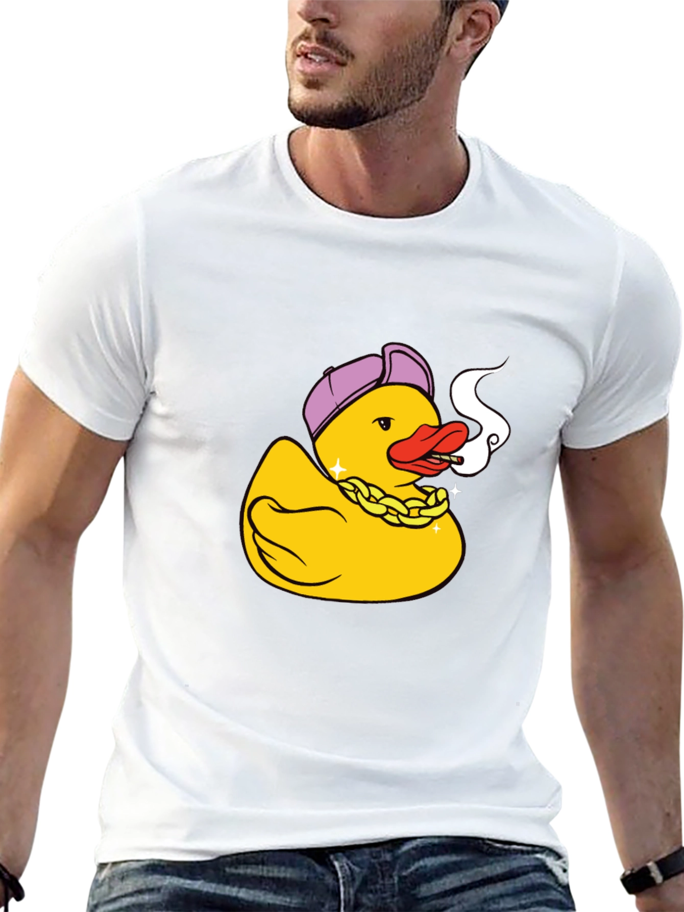 Gangster Duck Graphic Tee - Cool & Funny