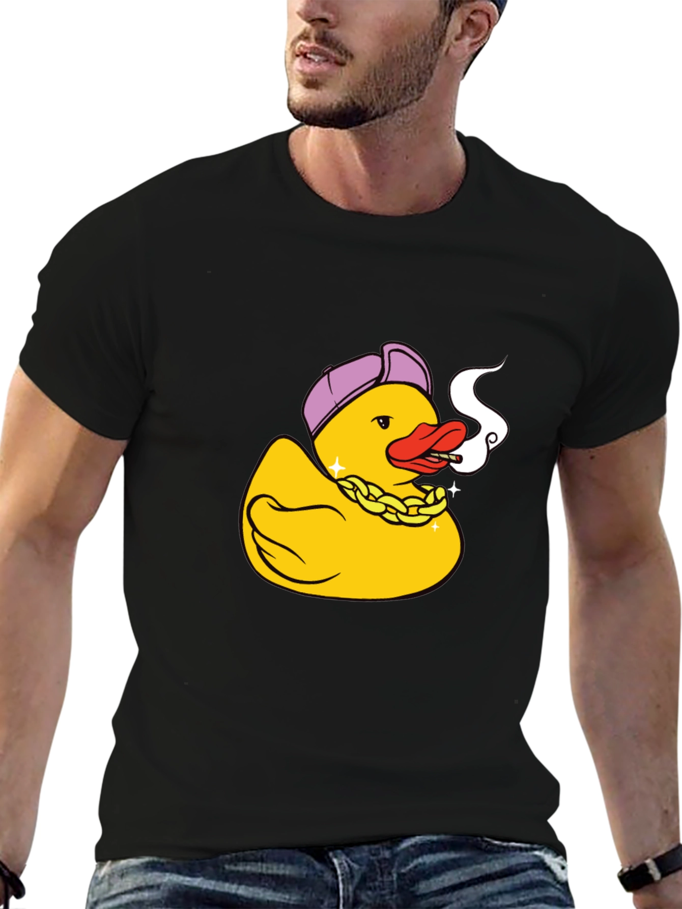 Gangster Duck Graphic Tee - Cool & Funny