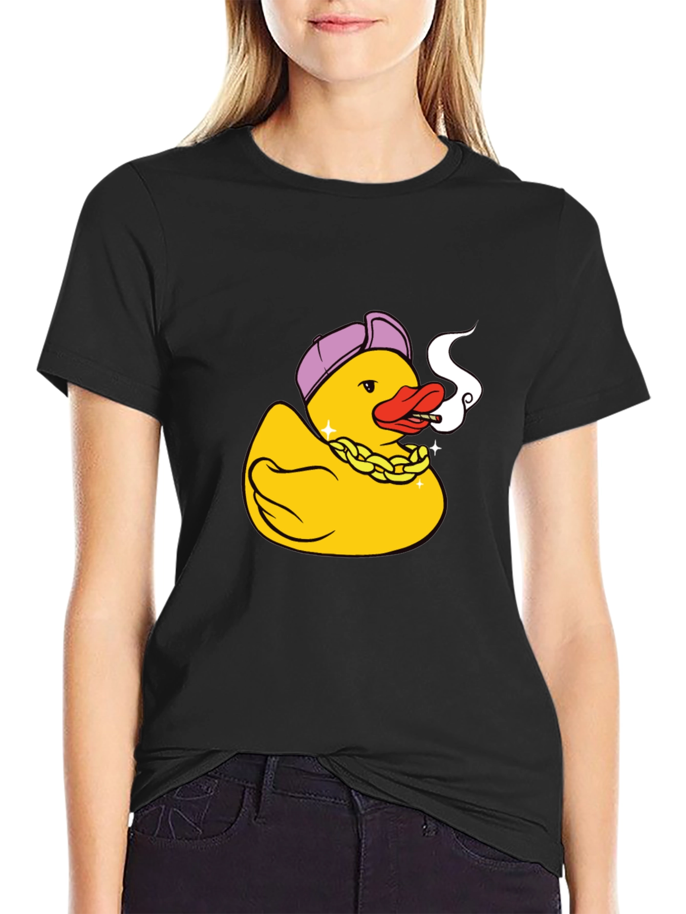Gangster Duck Graphic Tee - Cool & Funny