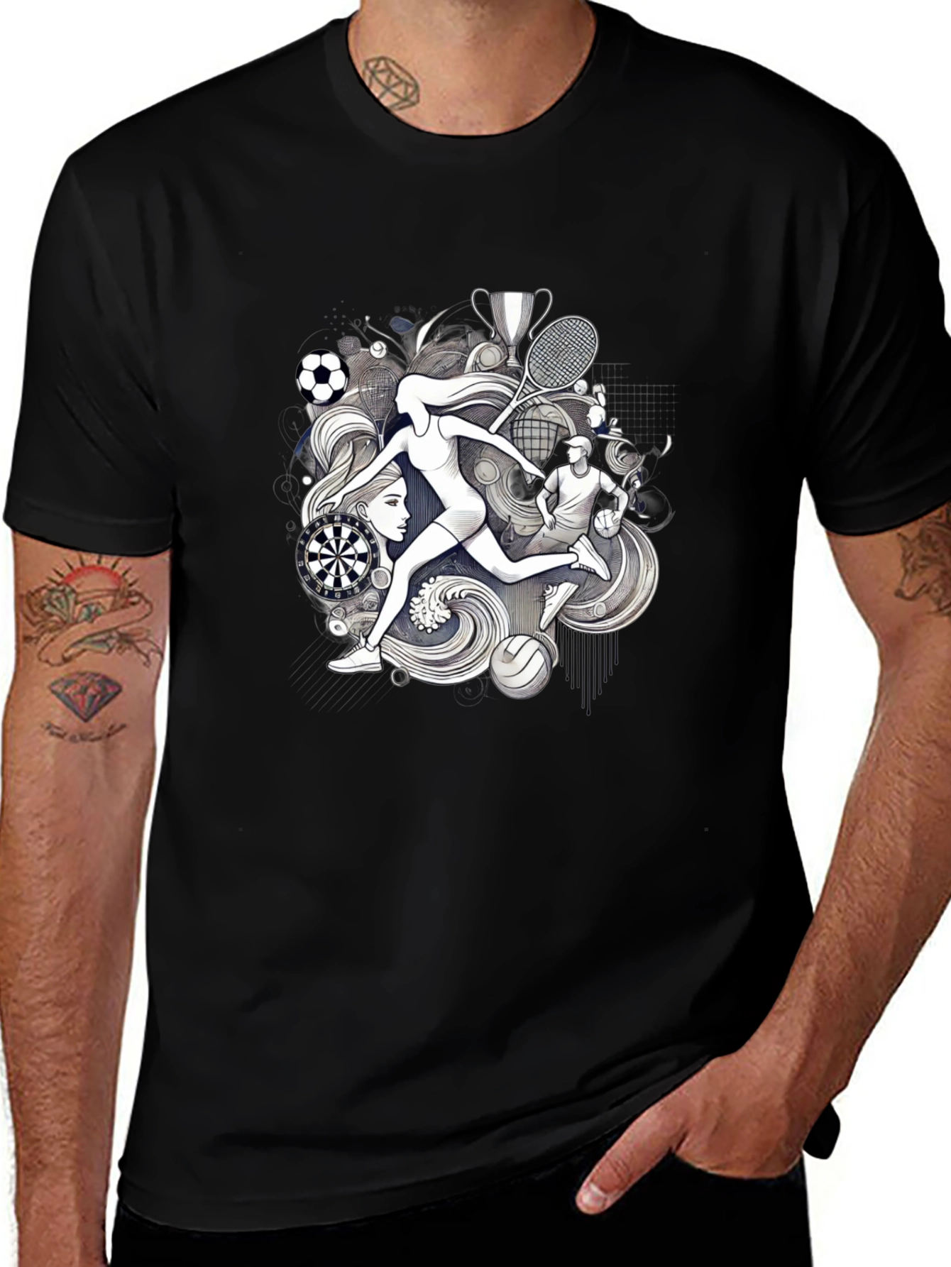 Sports Themed Graphic Tee