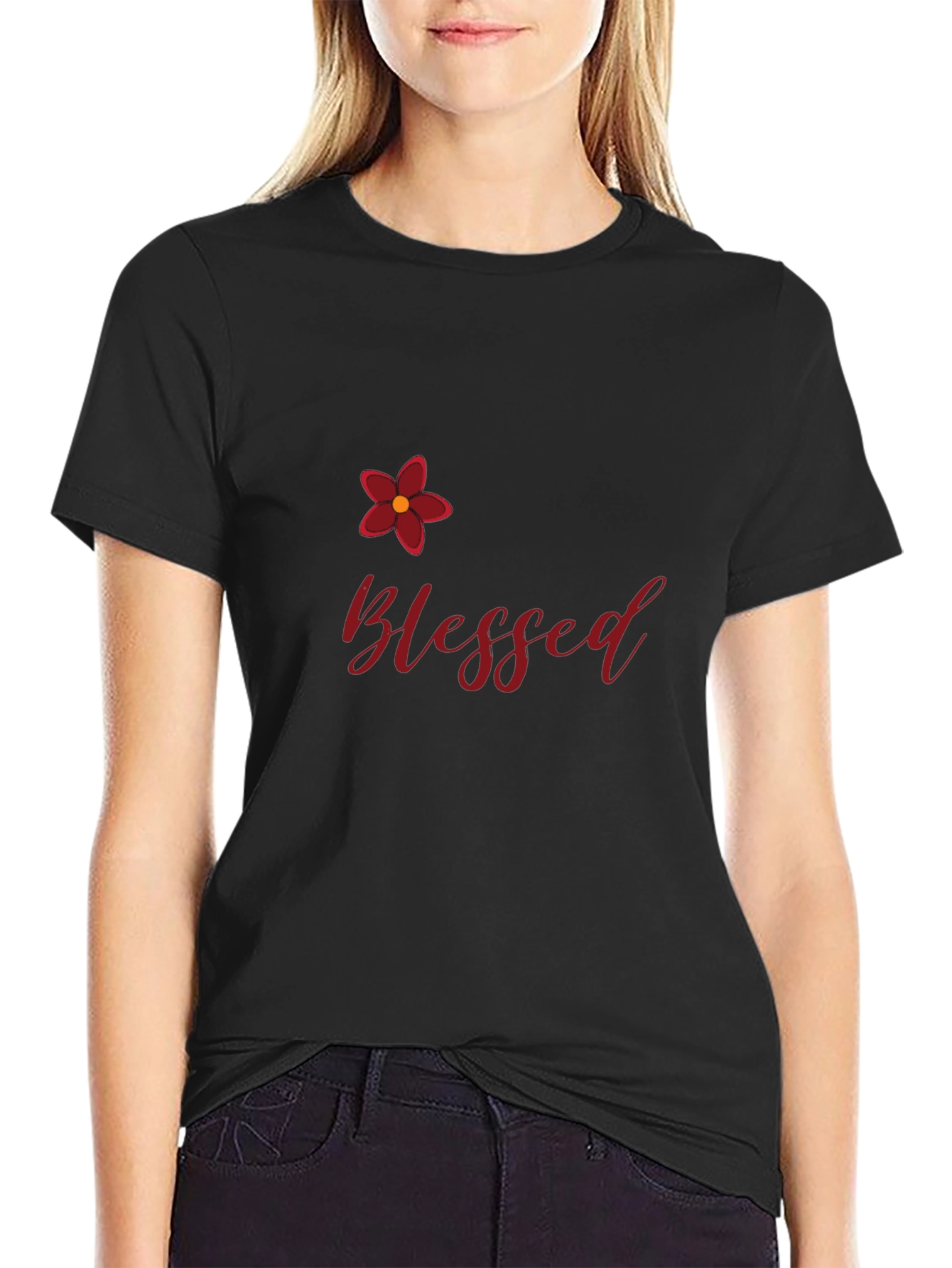 Blessed Graphic Tee - Stylish Black Shirt