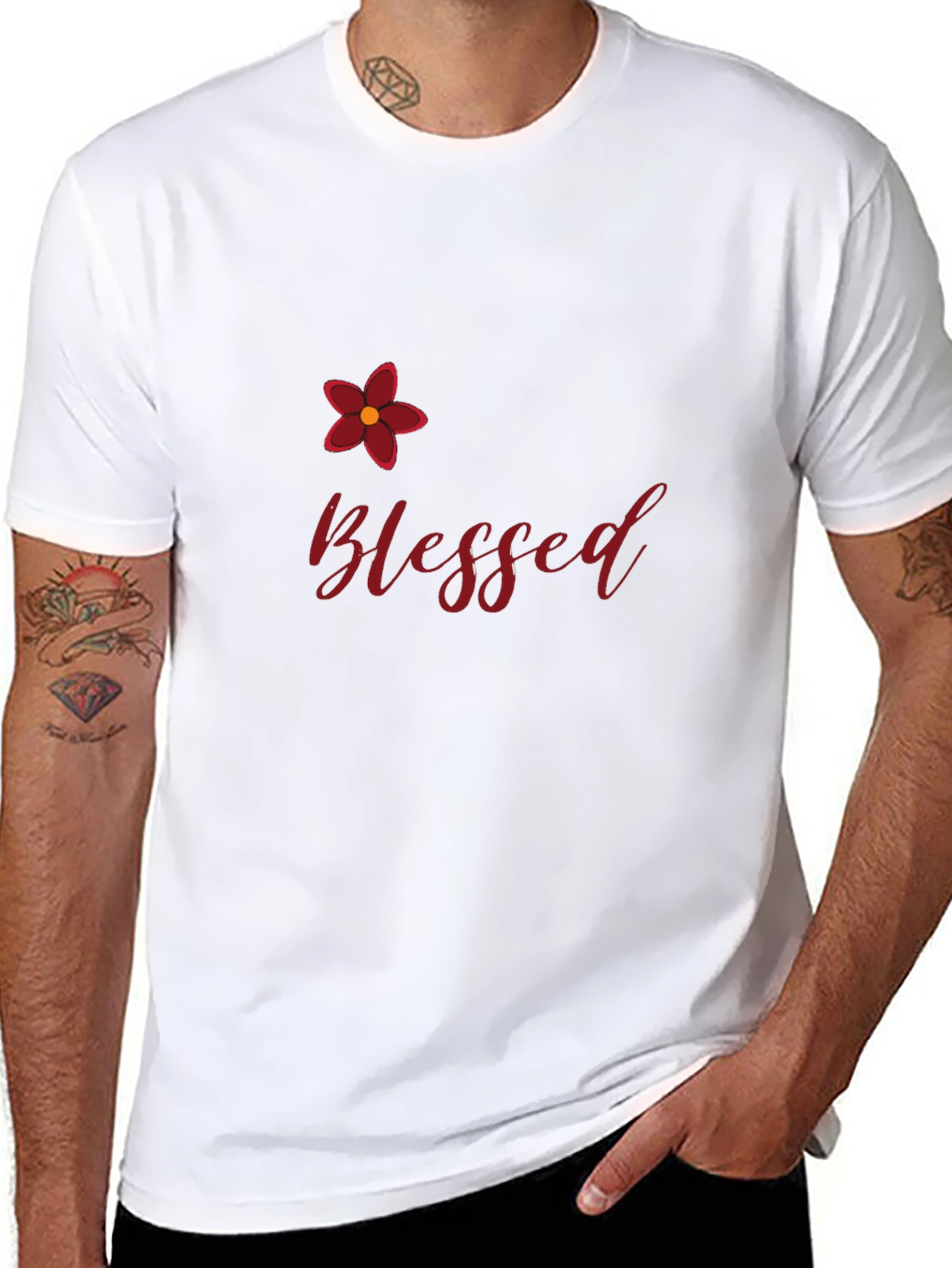 Blessed Graphic Tee - Stylish Black Shirt