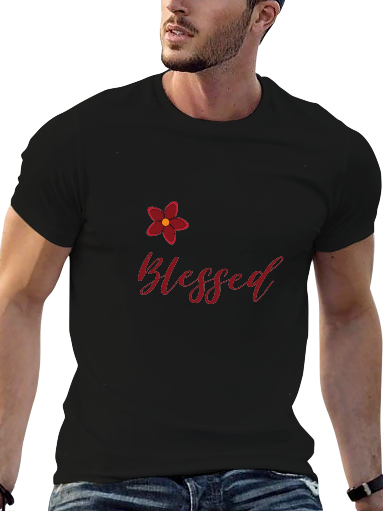 Blessed Graphic Tee - Stylish Black Shirt