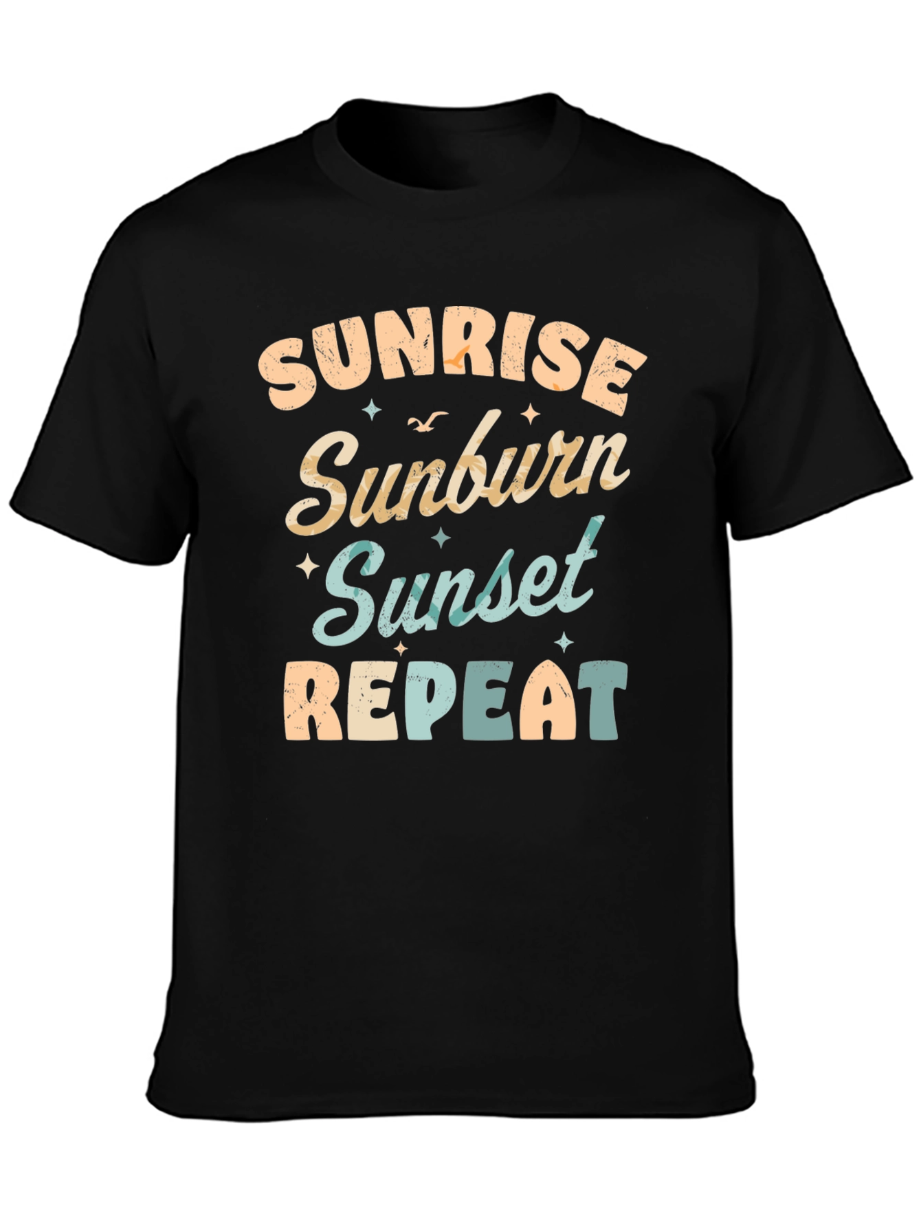 Sunrise Sunburn Sunset Repeat Graphic Tee