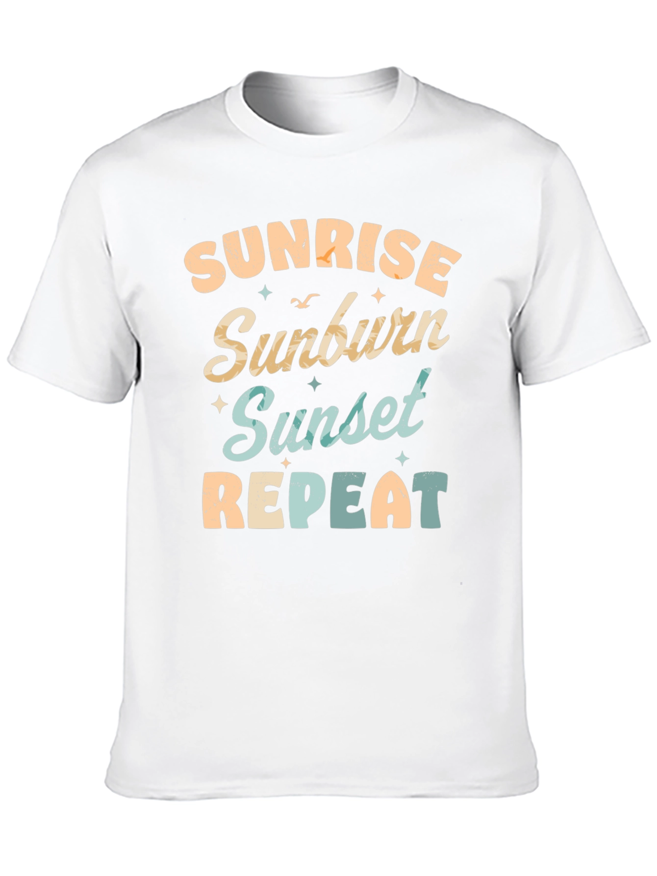 Sunrise Sunburn Sunset Repeat Graphic Tee