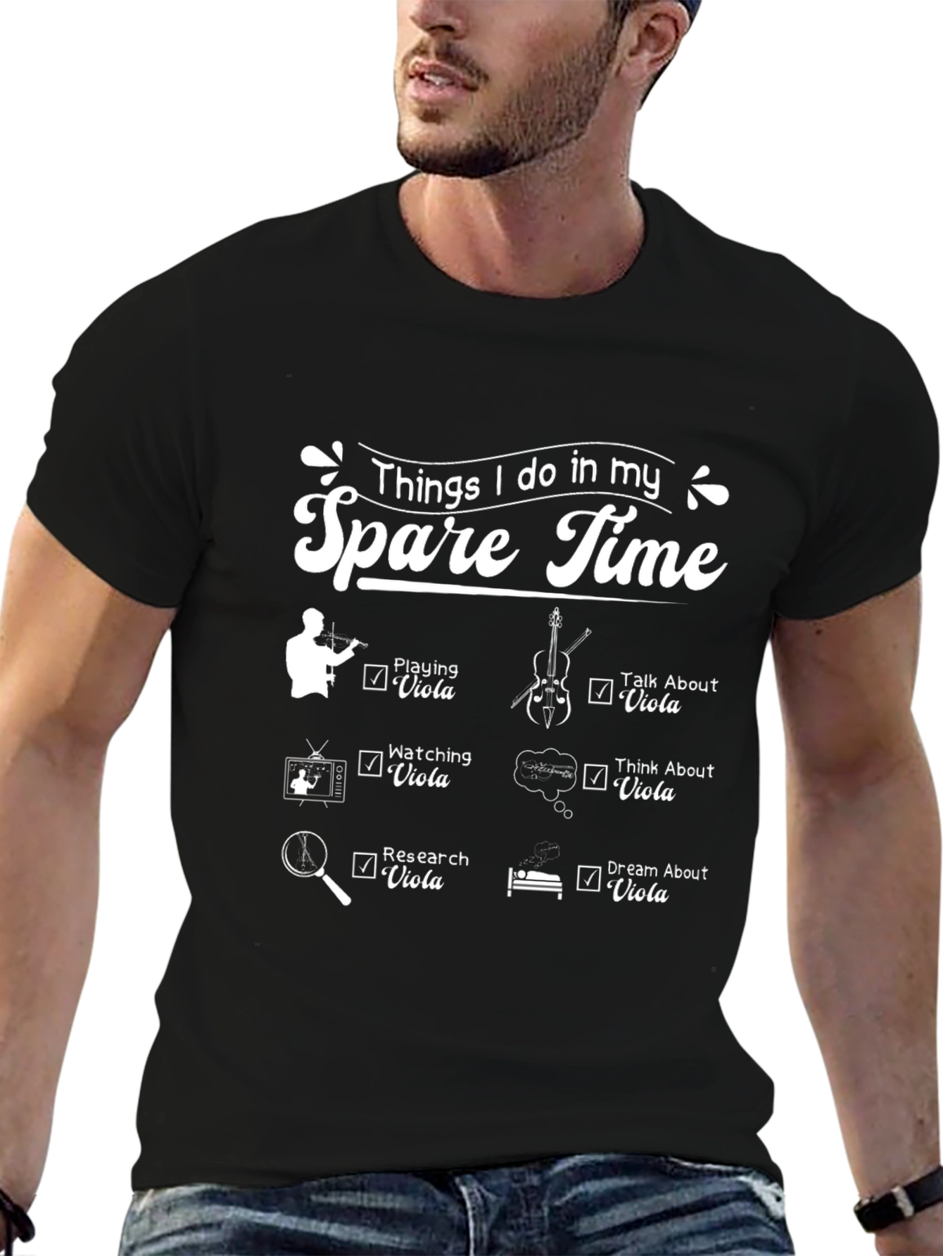 Viola Lover T-Shirt - Spare Time Hobbies