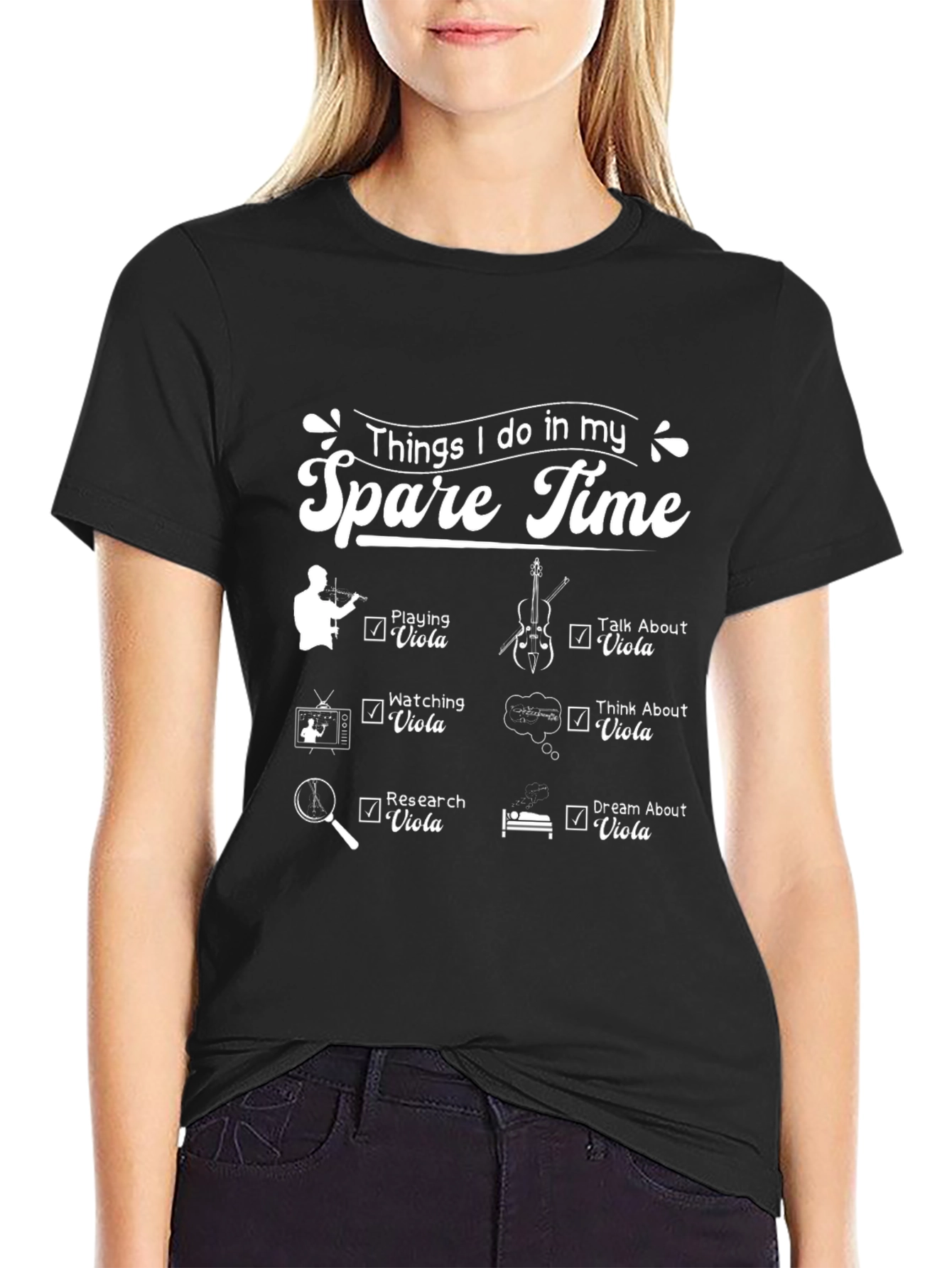 Viola Lover T-Shirt - Spare Time Hobbies