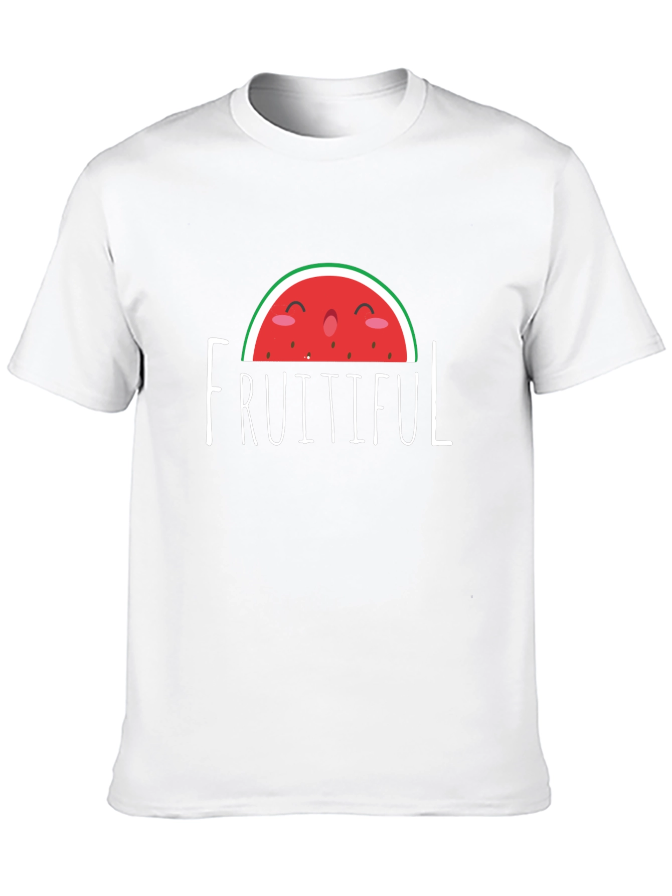 Fruitful Watermelon Graphic Tee - Stylish Black T-Shirt