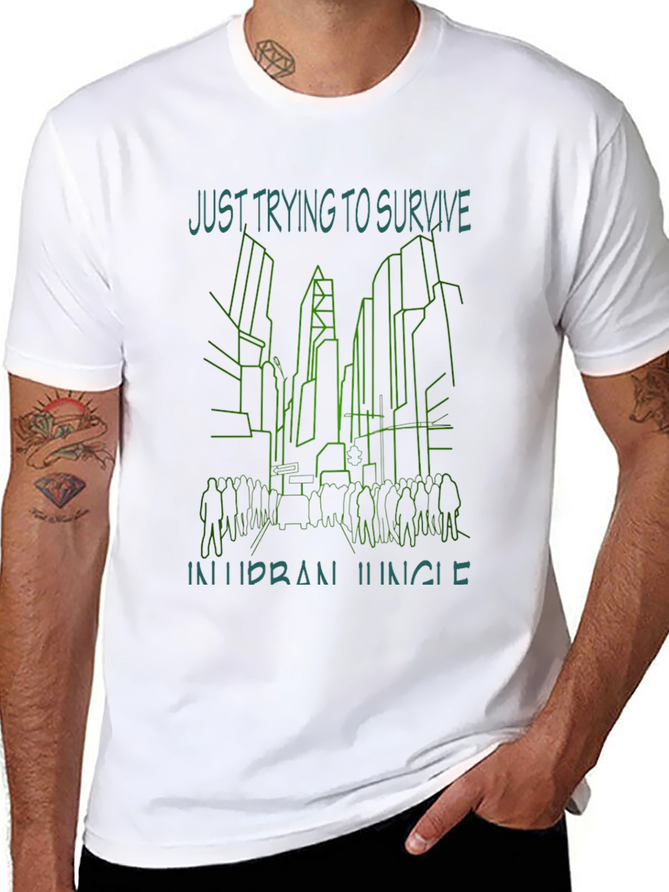 Urban Jungle T-Shirt - Just Trying To Survive