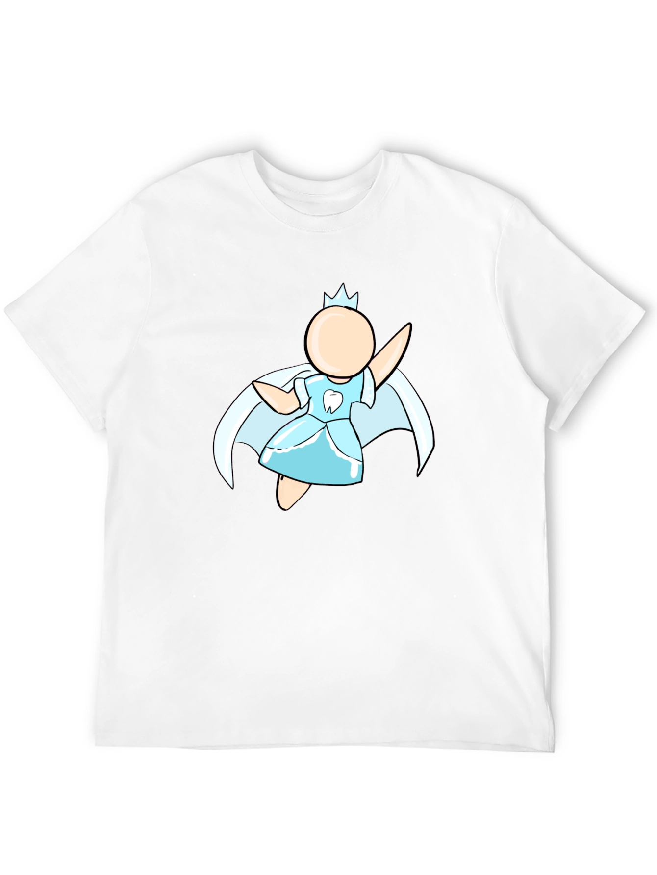 Tooth Fairy Graphic Tee - Black Cotton Blend Shirt