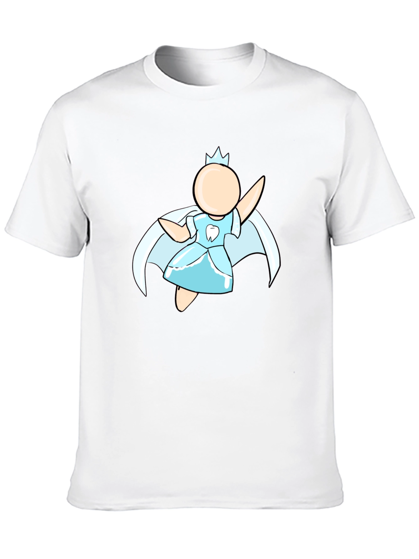 Tooth Fairy Graphic Tee - Black Cotton Blend Shirt