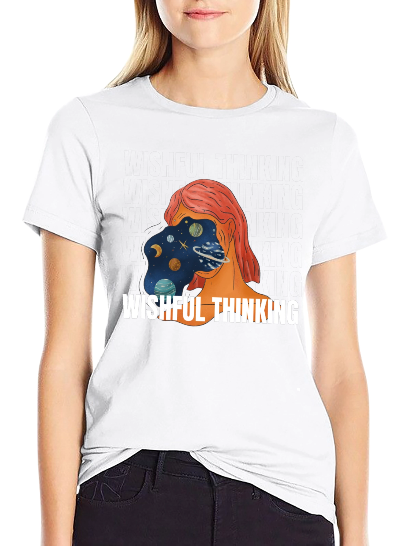 Wishful Thinking Graphic Tee - Unisex Black T-Shirt