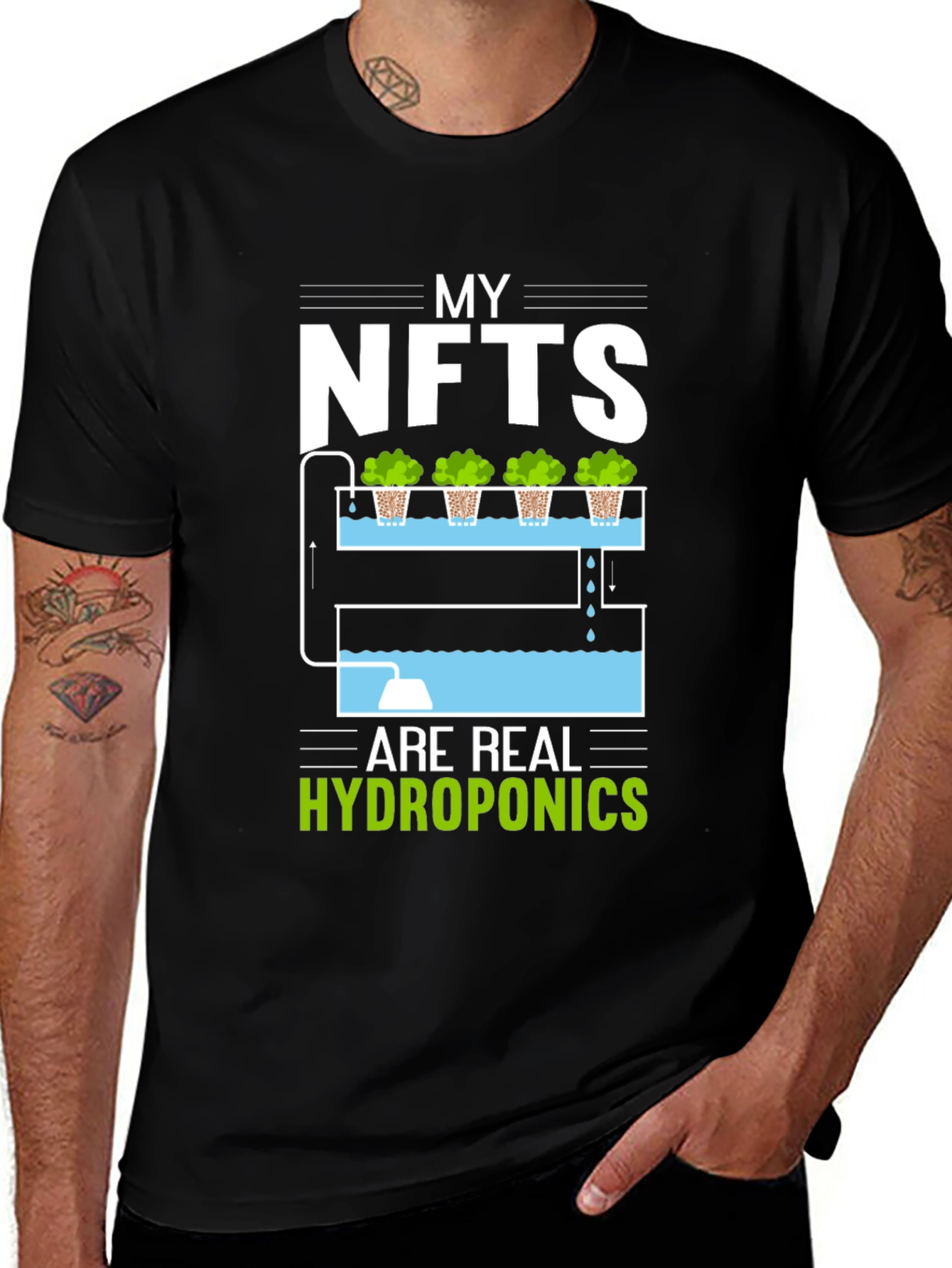 My NFTs Are Real Hydroponics Graphic Tee