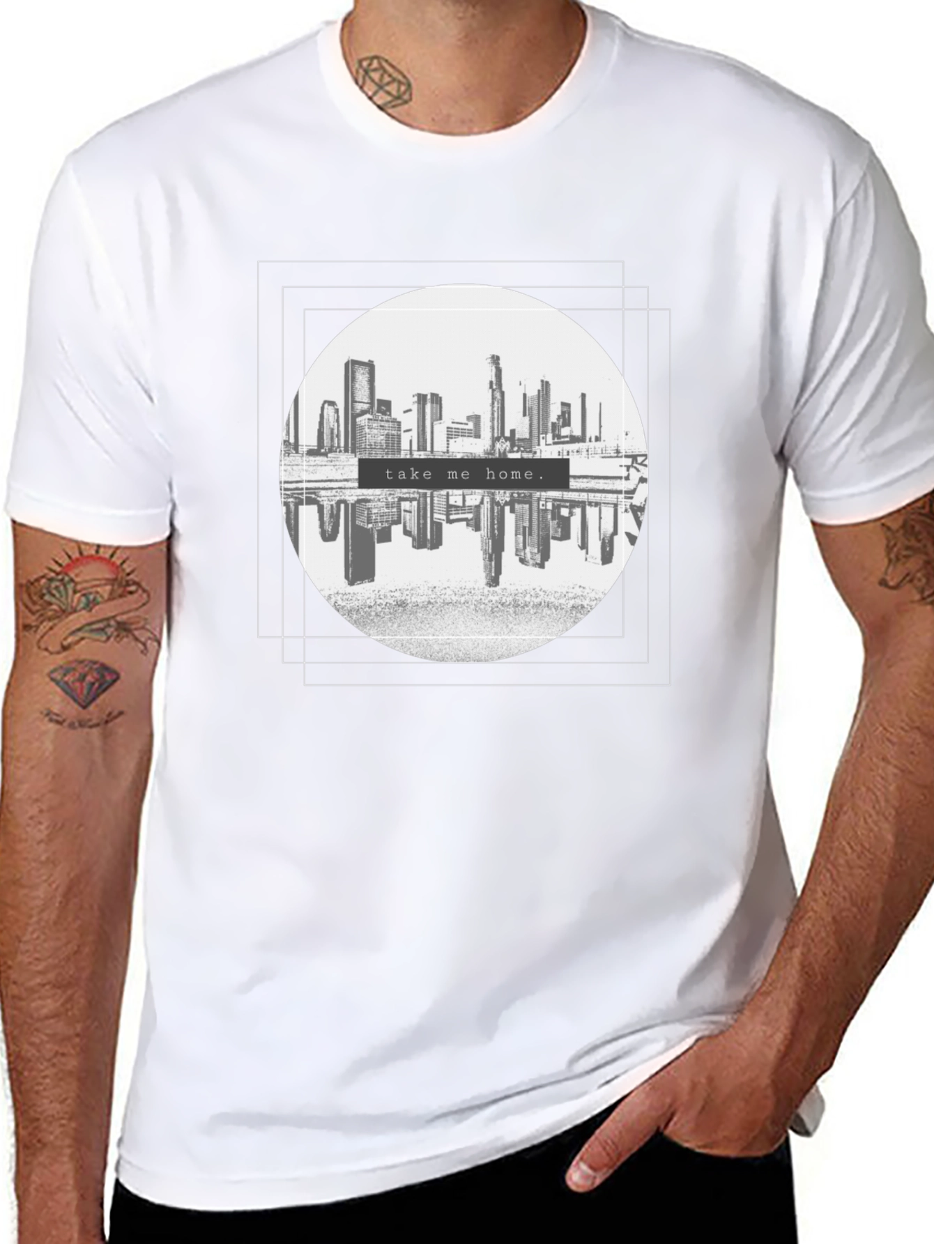 Cityscape Graphic Tee - Take Me Home T-Shirt