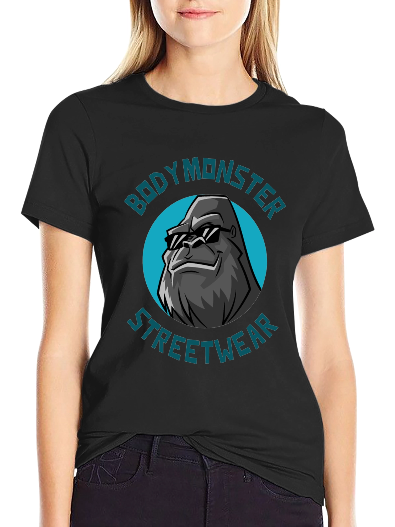 Body Monster Streetwear Gorilla Graphic T-Shirt
