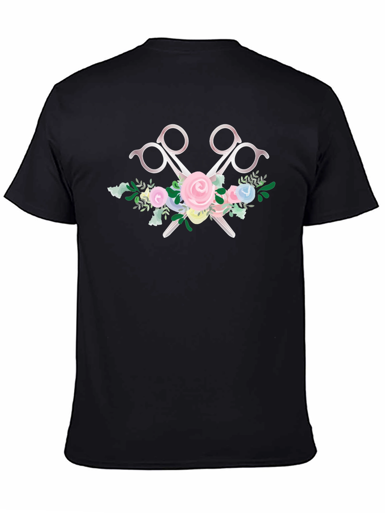 Floral Scissors Graphic Tee - Unisex