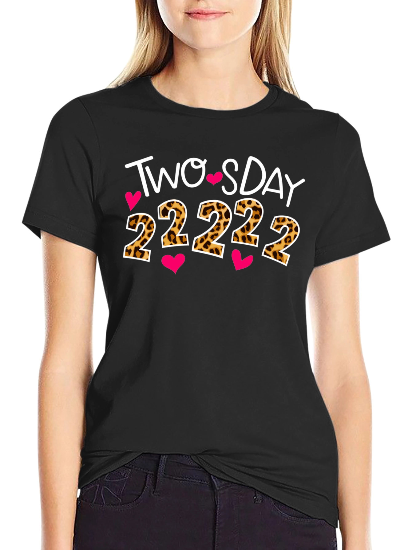 Twosday 2 22 22 Black T-Shirt
