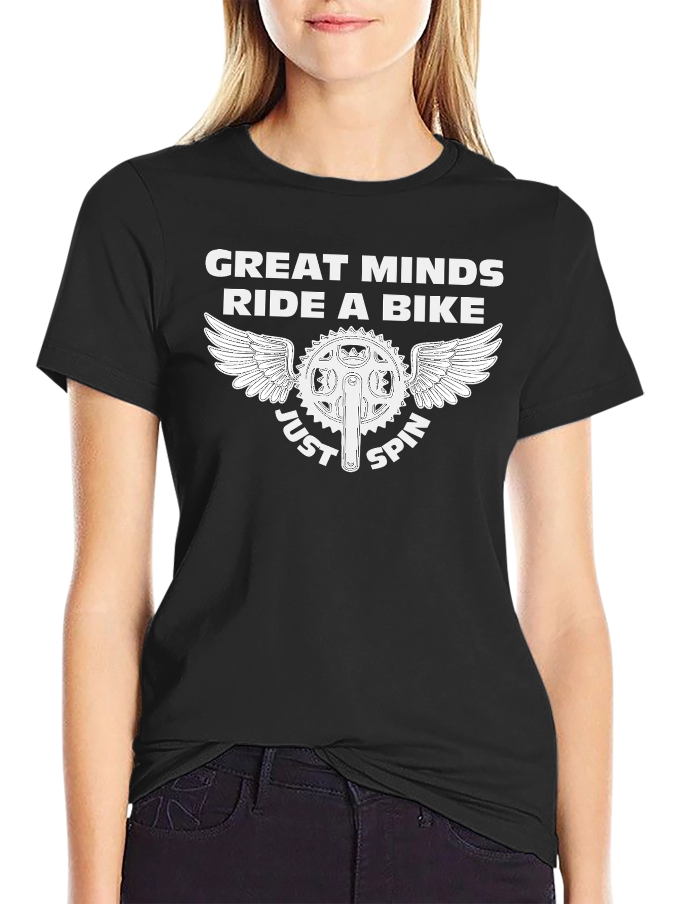 Great Minds Ride a Bike Graphic T-Shirt