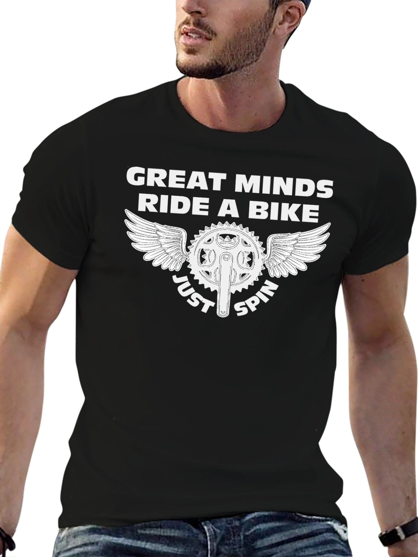 Great Minds Ride a Bike Graphic T-Shirt