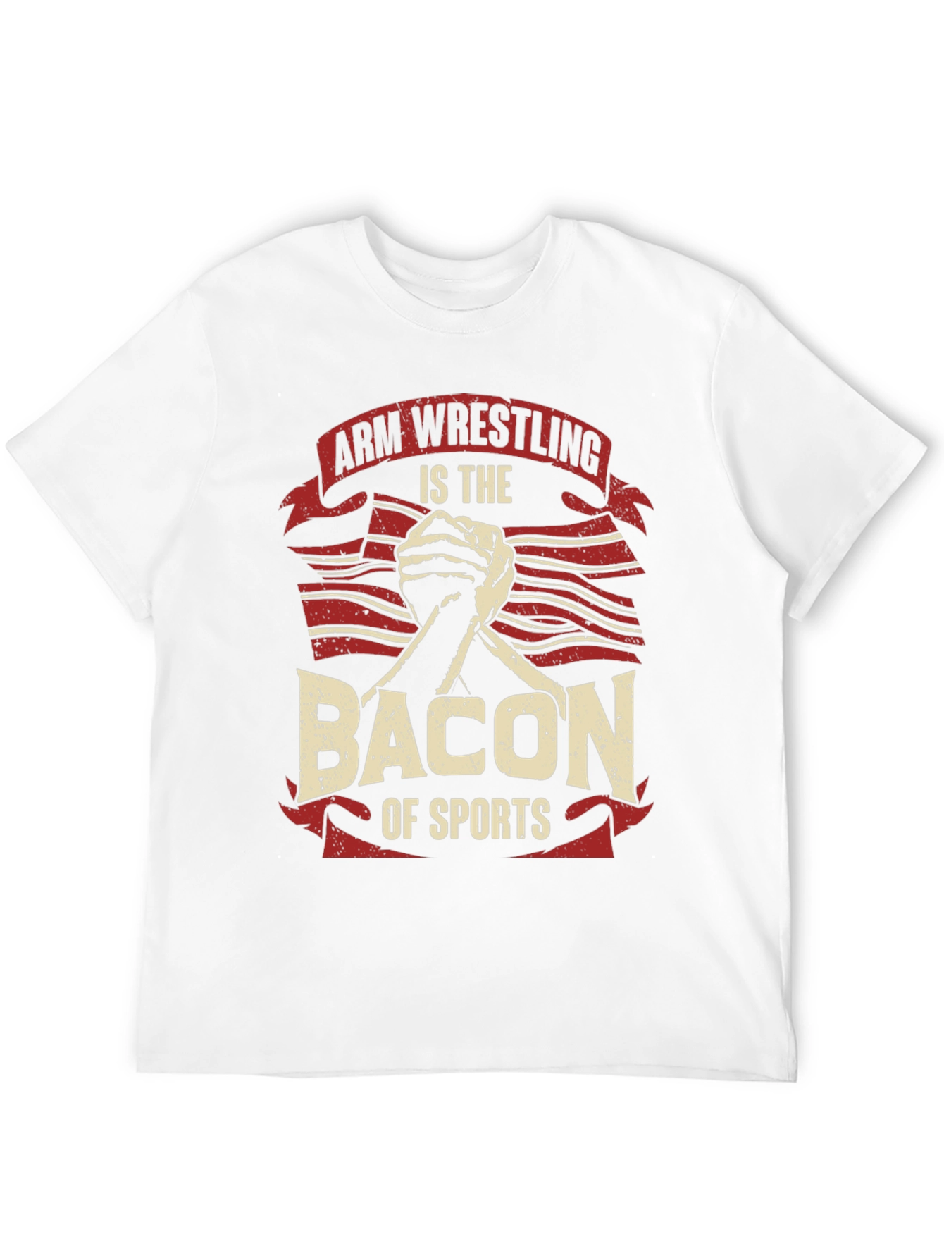 Arm Wrestling Bacon of Sports T-Shirt