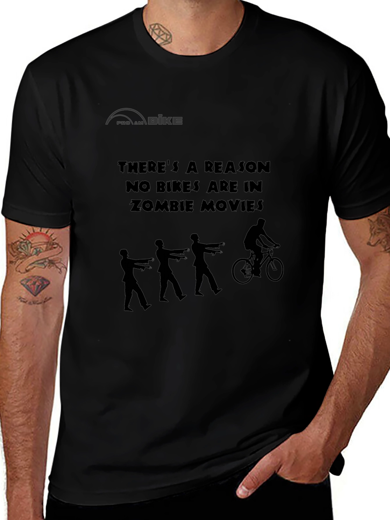 Zombie Bike T-Shirt: Funny Biker Tee