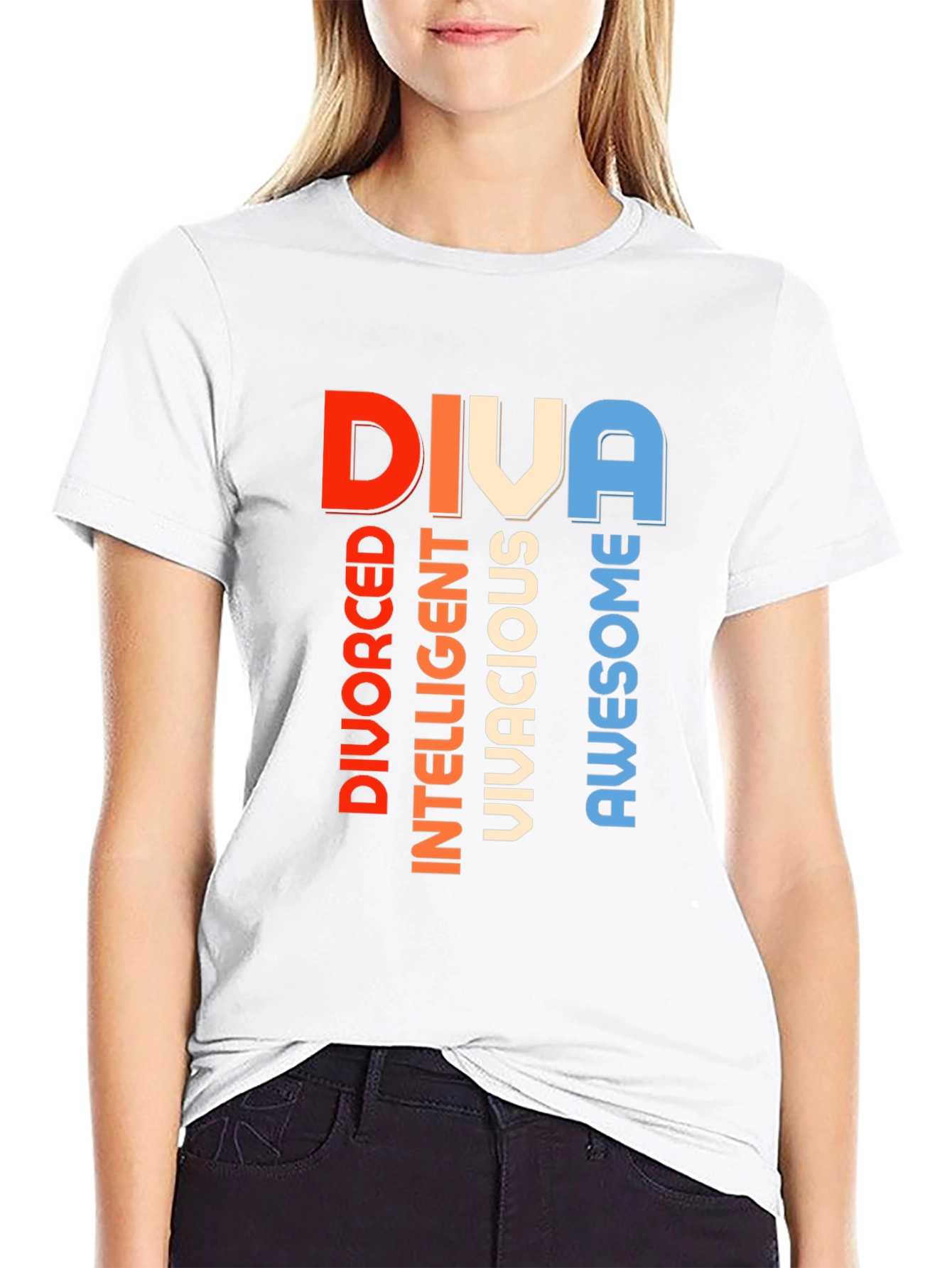 DIVA Graphic T-Shirt - Divorced Intelligent Vivacious Awesome