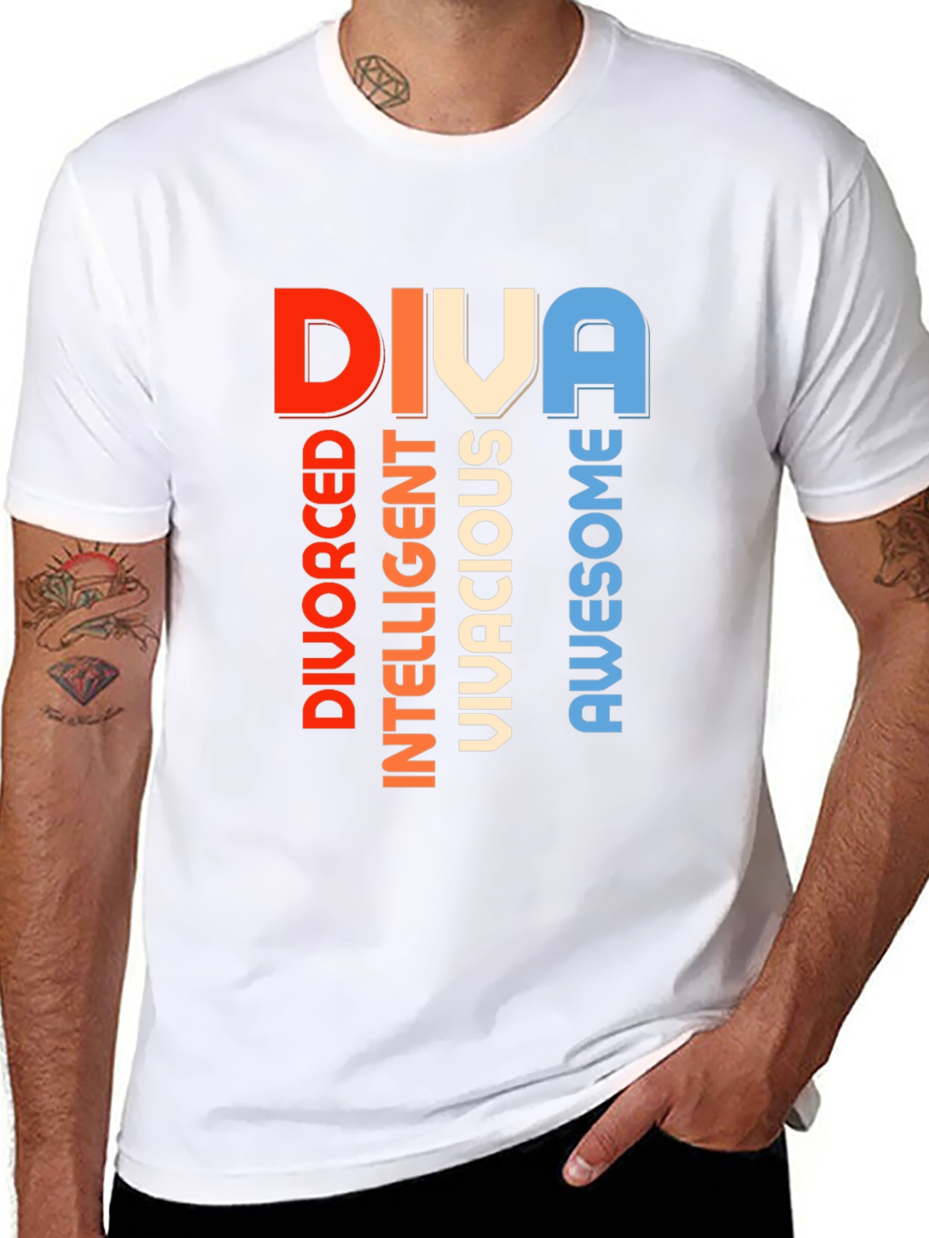 DIVA Graphic T-Shirt - Divorced Intelligent Vivacious Awesome