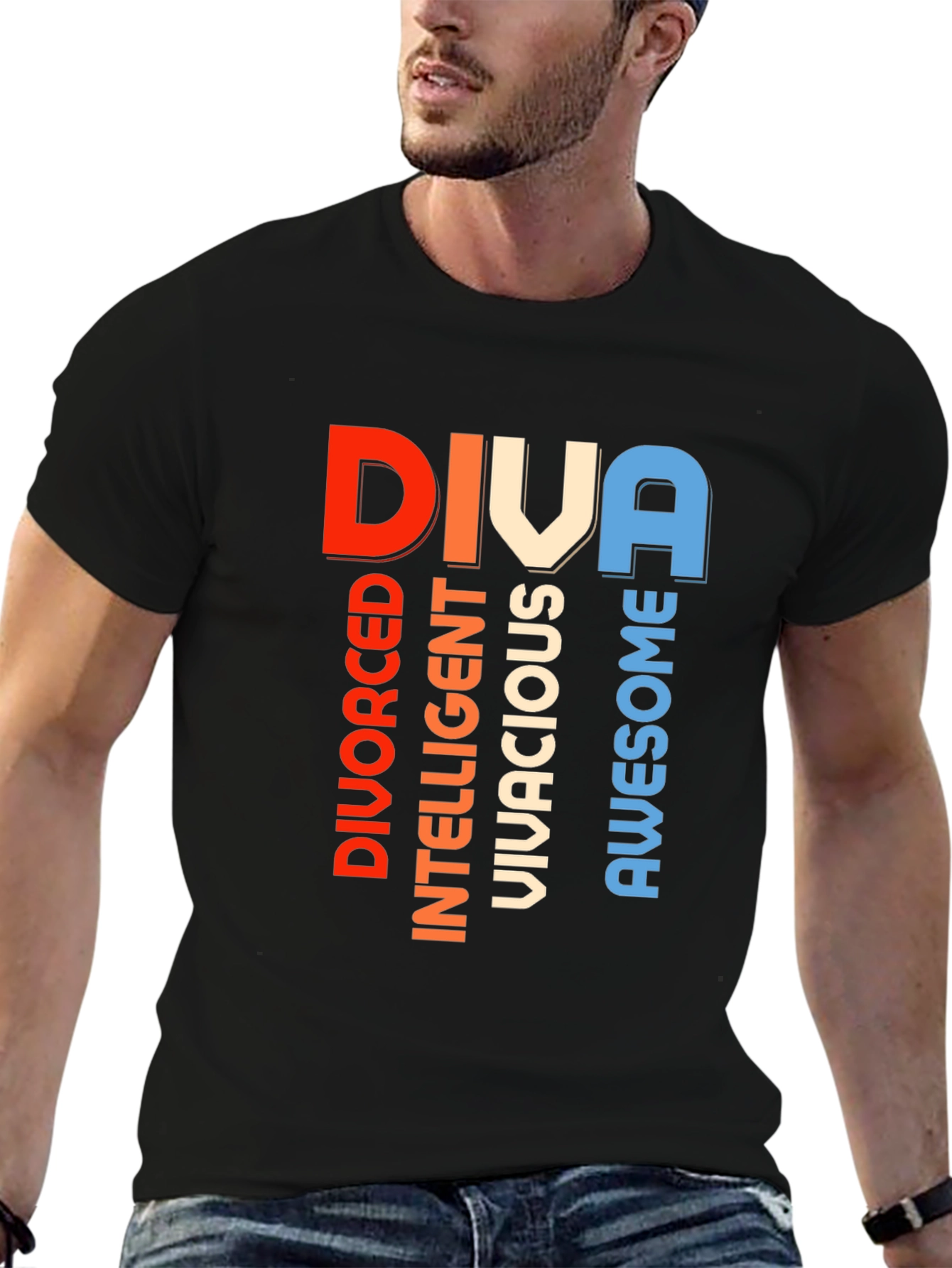 DIVA Graphic T-Shirt - Divorced Intelligent Vivacious Awesome