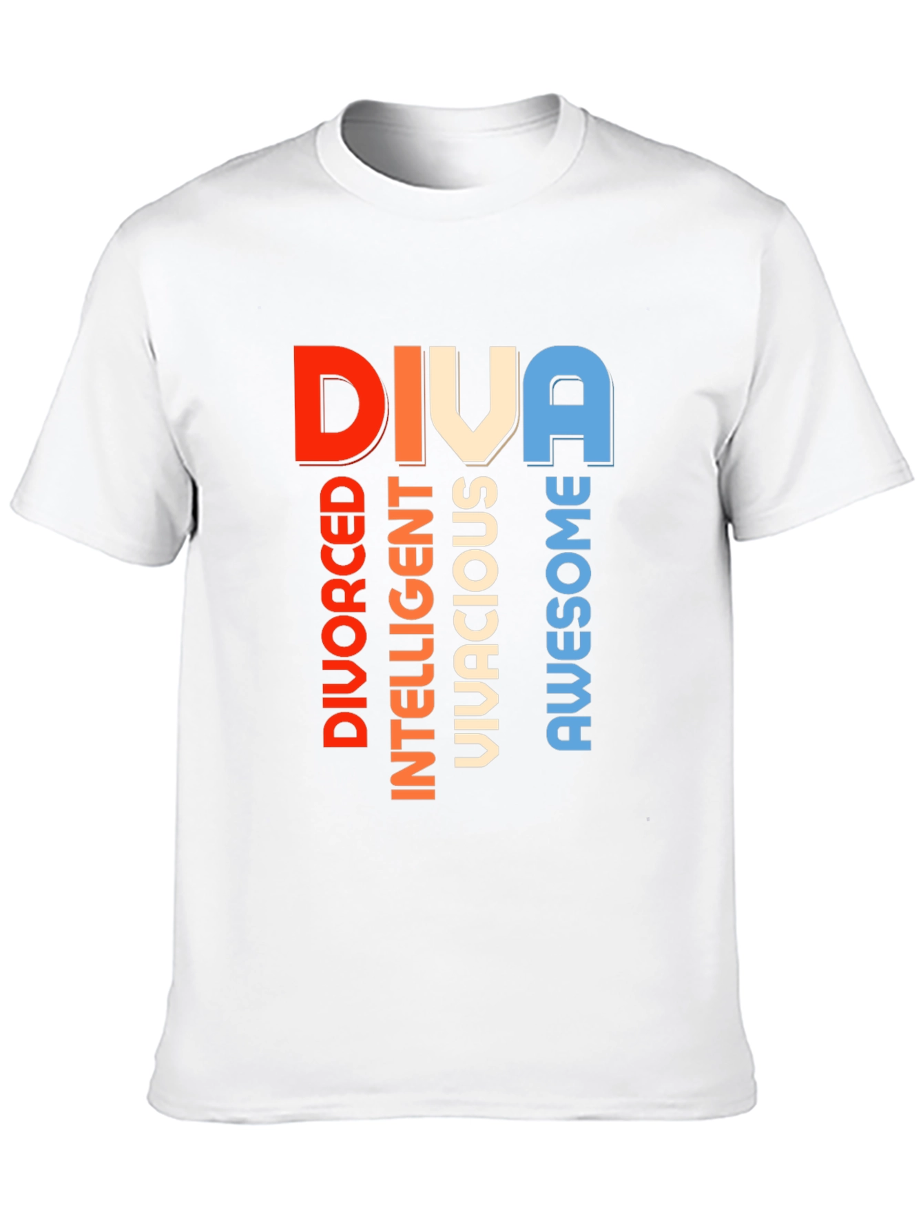 DIVA Graphic T-Shirt - Divorced Intelligent Vivacious Awesome