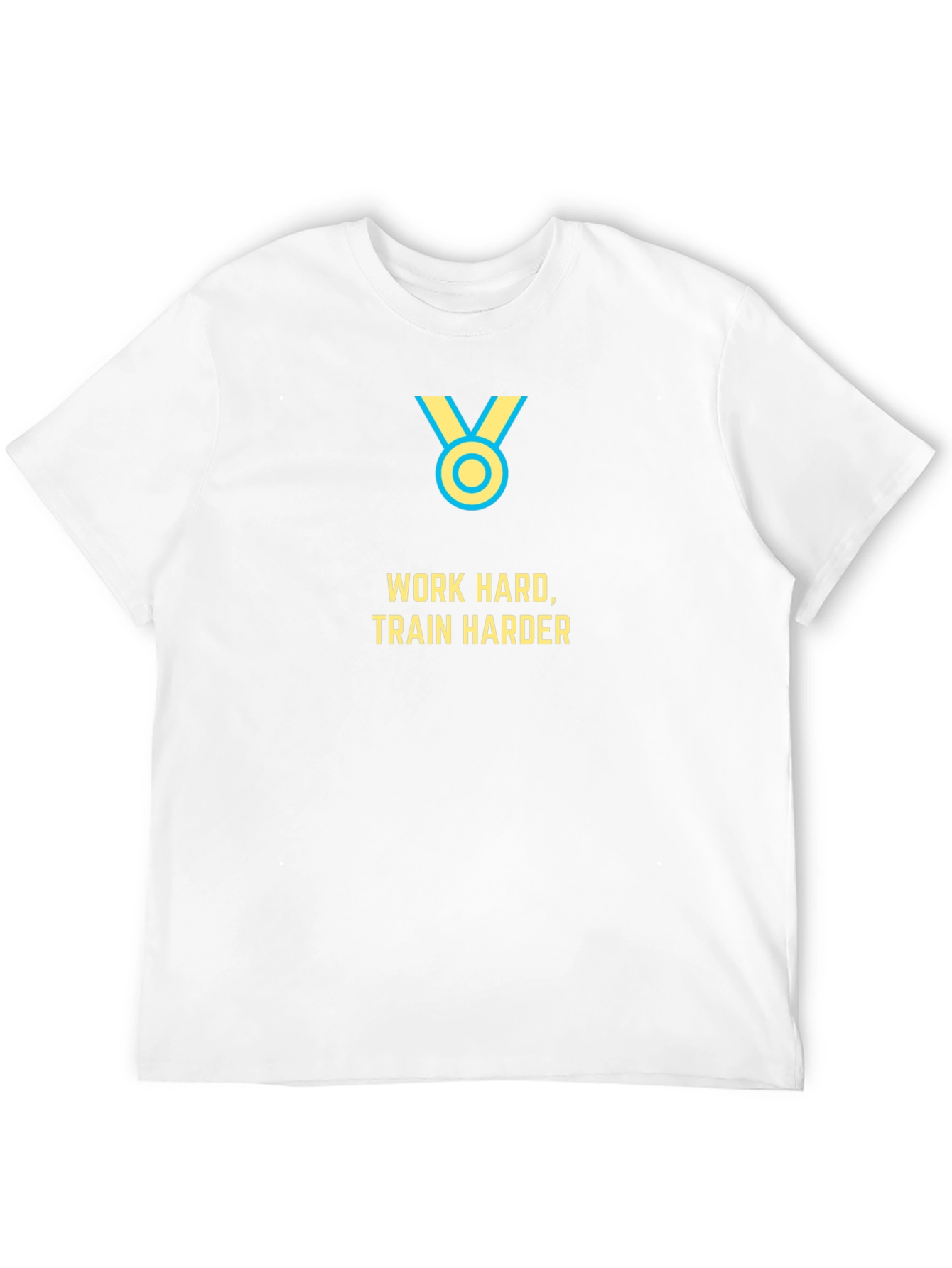 Work Hard Train Harder Black Graphic Tee