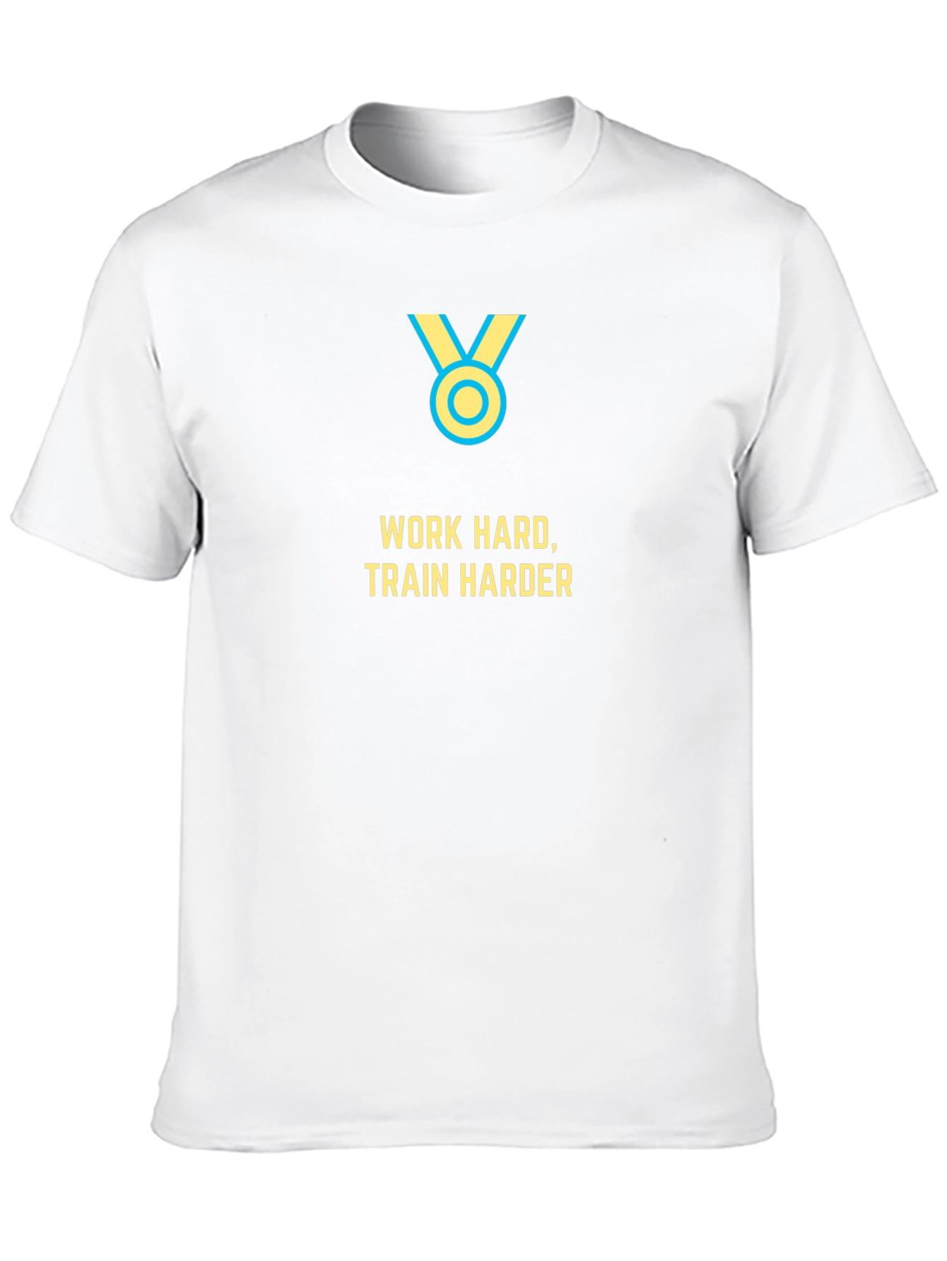 Work Hard Train Harder Black Graphic Tee