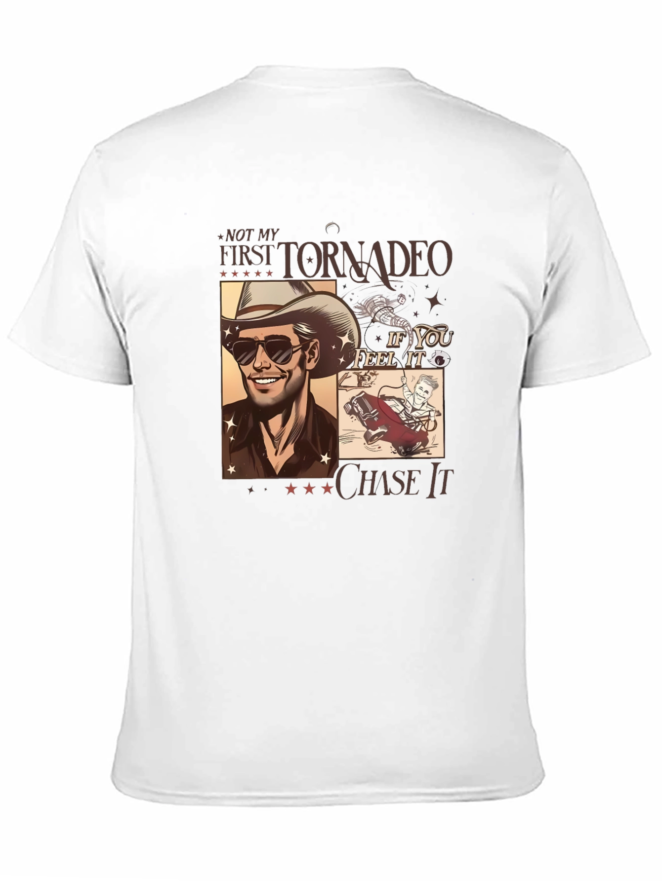 Tornado Chaser Graphic Tee - Black Cotton Blend