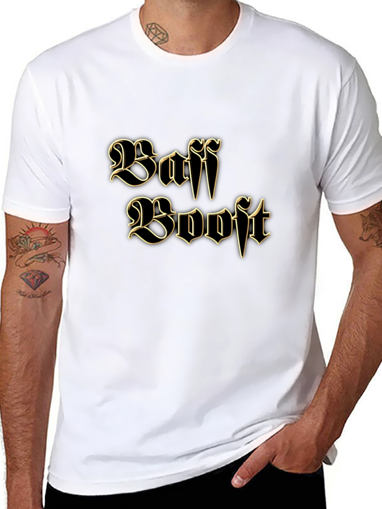 Baff Booft Graphic Tee - Black