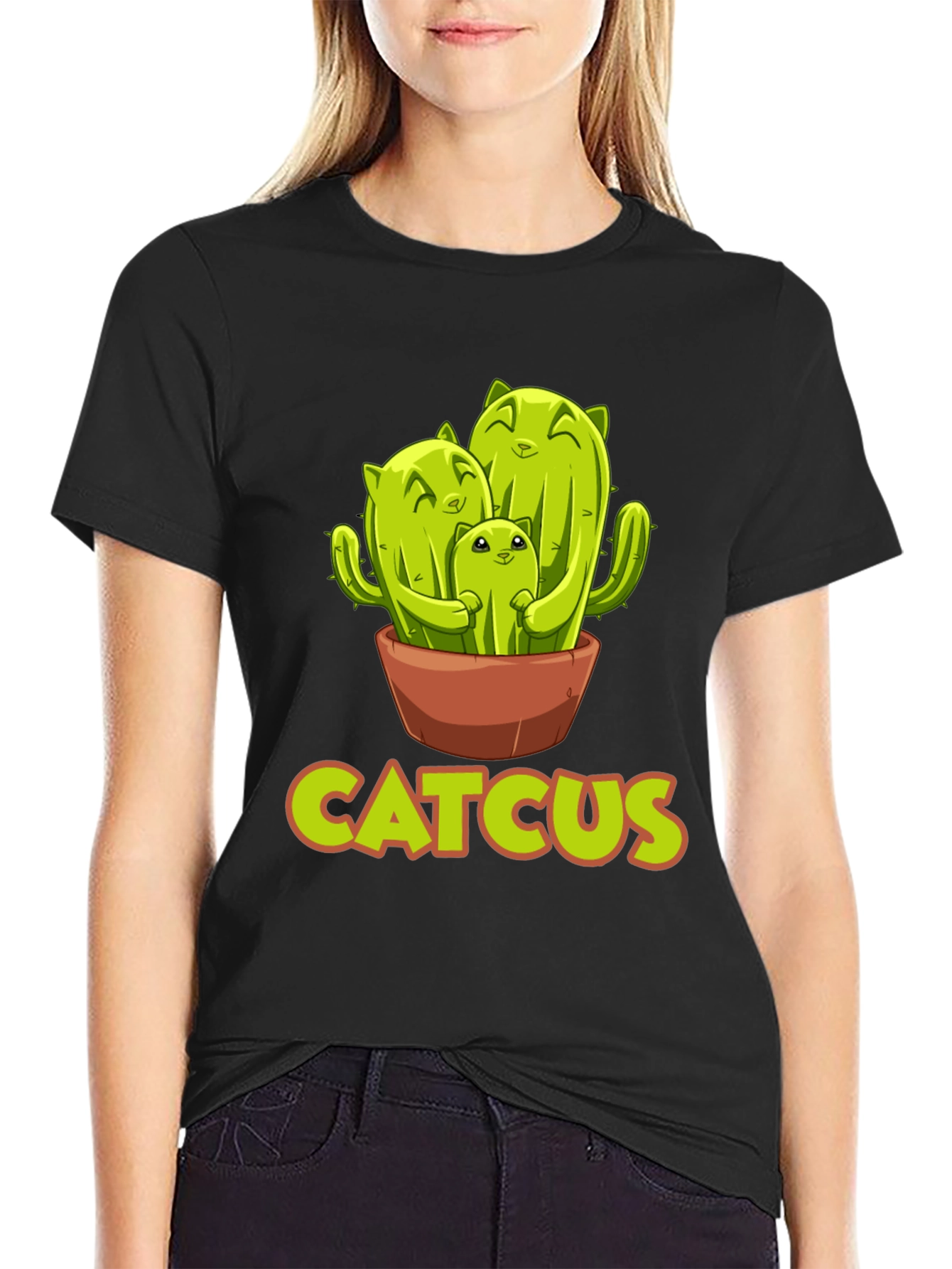 Catcus T-Shirt - Funny Cactus Cat Lover Tee