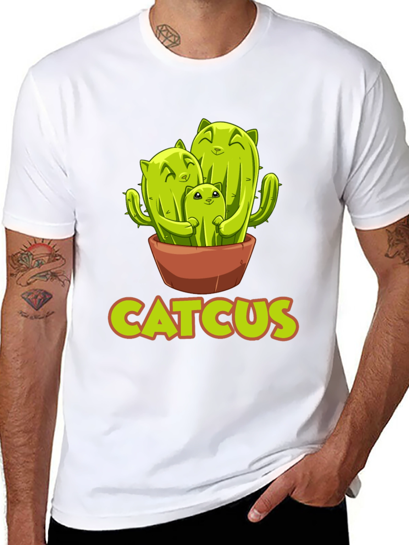 Catcus T-Shirt - Funny Cactus Cat Lover Tee